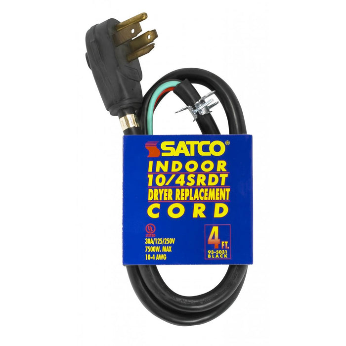 Satco 93-5031 Cord, Black