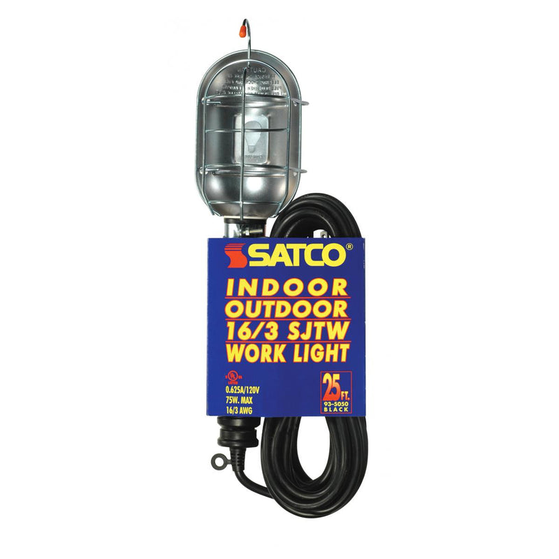Satco 93-5050 25 Foot, 3 Wire, Metal Plain