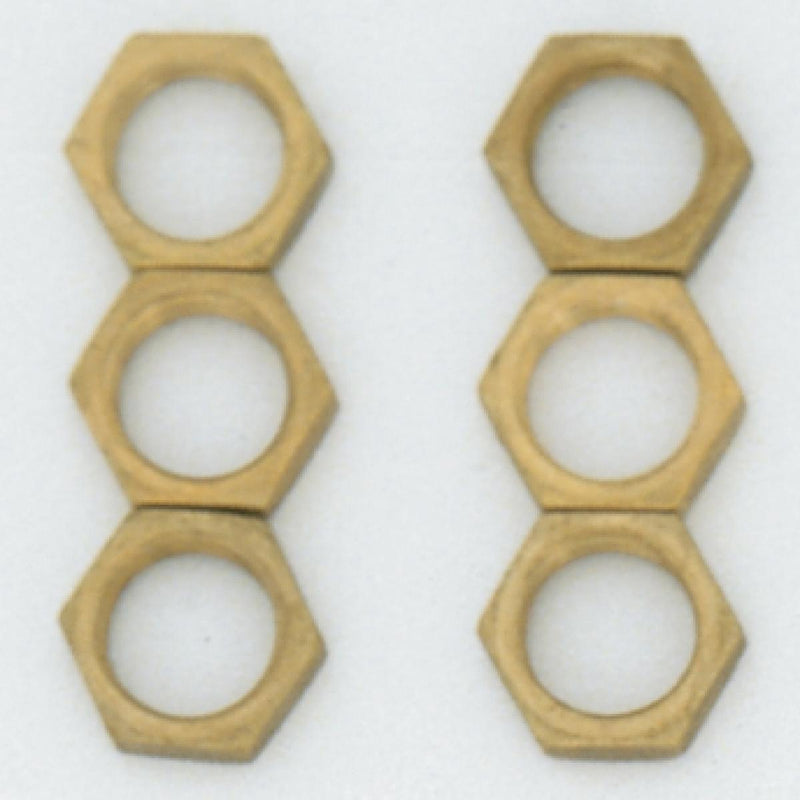 Satco S70-621 Locknuts, Brass