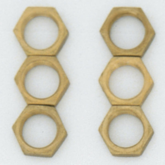 Satco S70-621 Locknuts, Brass