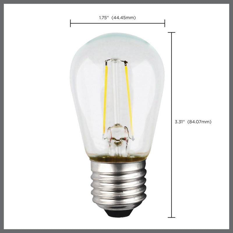 Satco S9807 Light Bulb, Clear