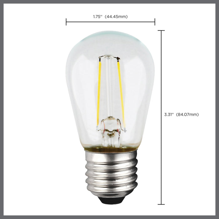 Satco S9807 Light Bulb, Clear