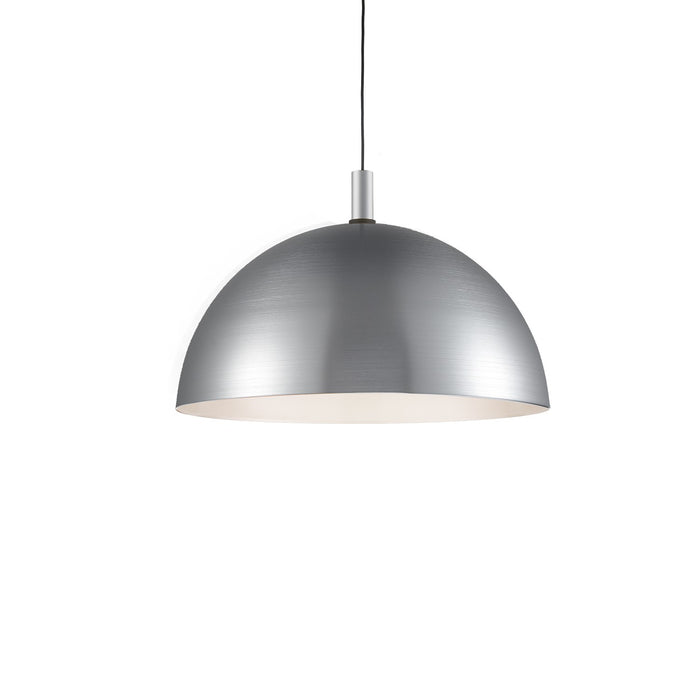 Kuzco Lighting 492332-BN/BK One Light Pendant, Brushed Nickel With Black Detail