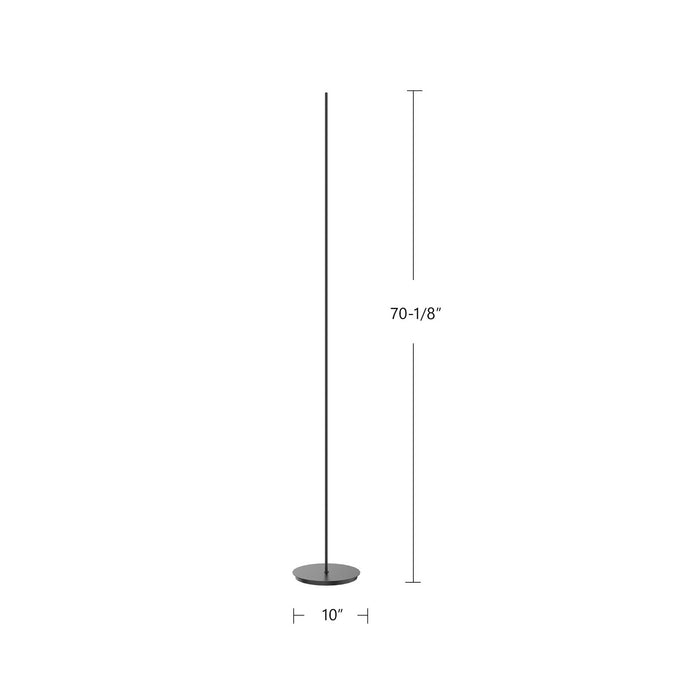 Kuzco Lighting FL46748-BK LED Floor Lamp, Black