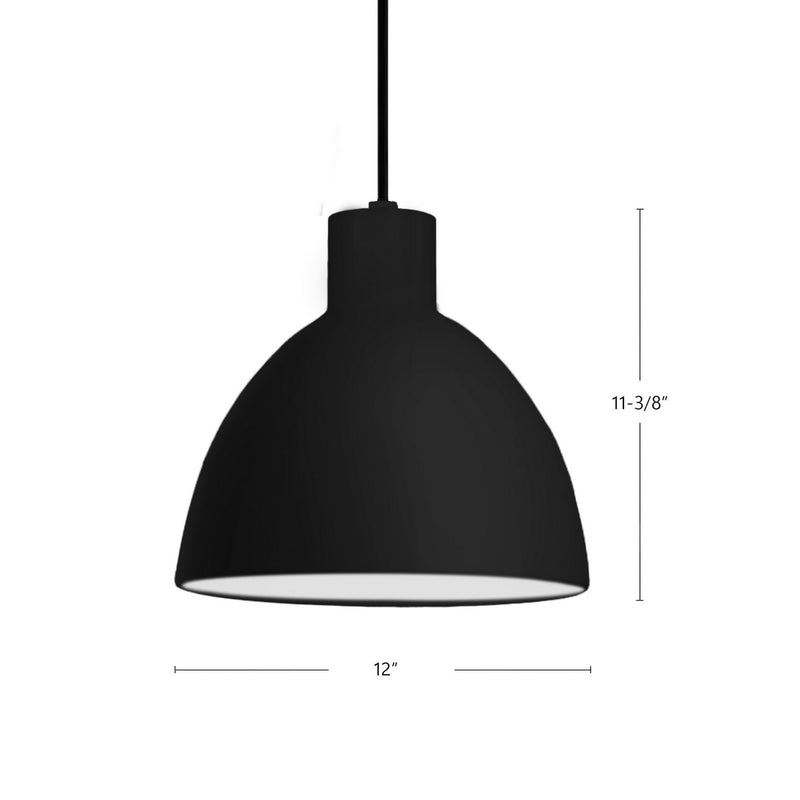 Kuzco Lighting PD1712-BK LED Pendant, Black