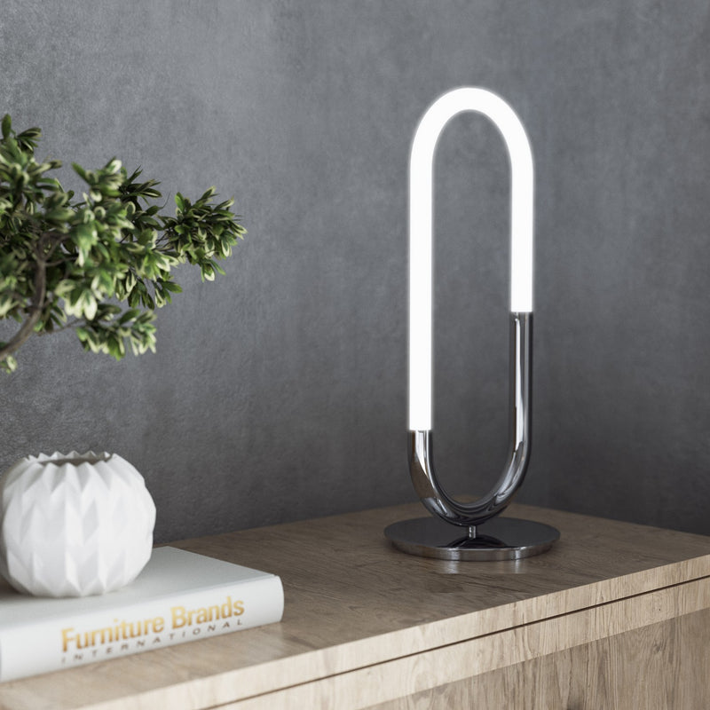 Kuzco Lighting TL95121-CH LED Table Lamp, Chrome