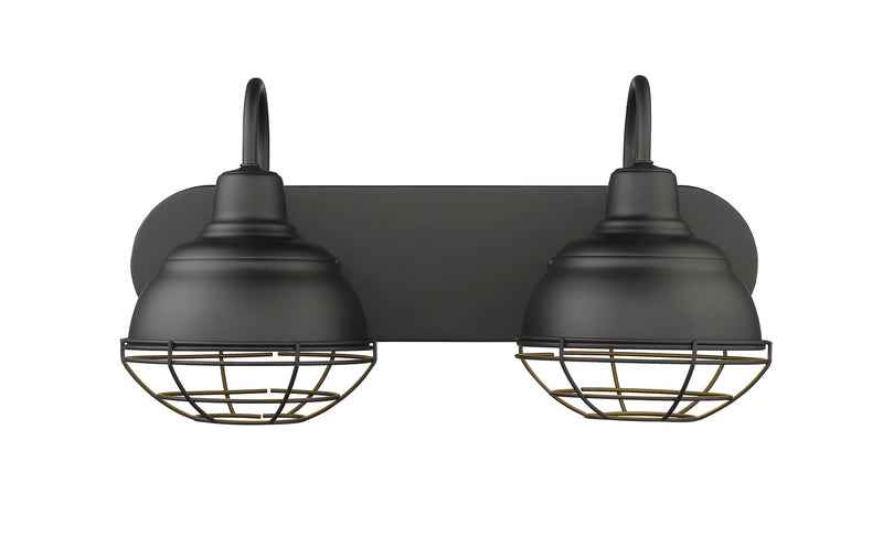Millennium 5422-MB Two Light Vanity, Matte Black