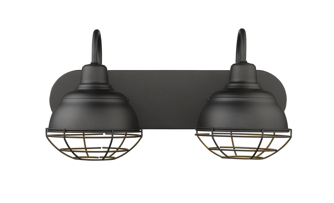 Millennium 5422-MB Two Light Vanity, Matte Black