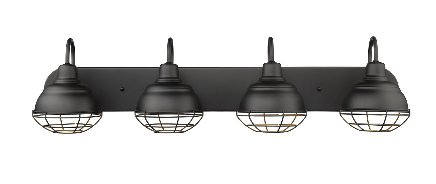 Millennium 5424-MB Four Light Vanity, Matte Black