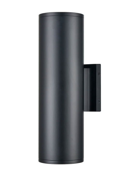 Millennium 8002-MB Two Light Outdoor Wall Sconce, Matte Black