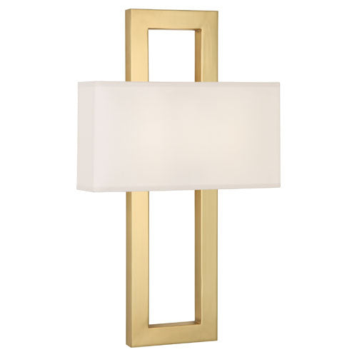 Robert Abbey 115 Two Light Wall Sconce, Antique Brass