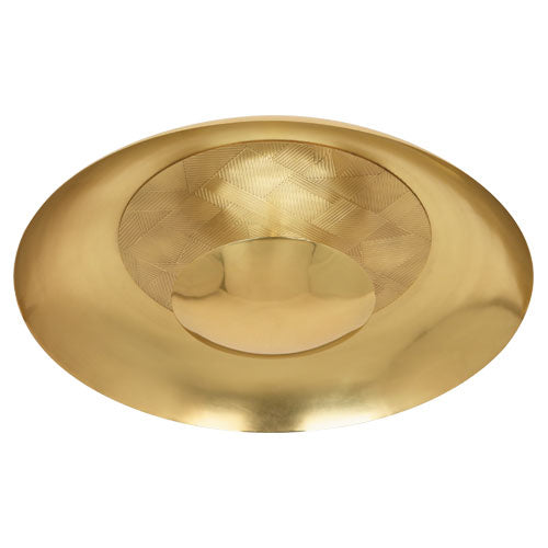 Robert Abbey 626 LED Flushmount, Modern Brass