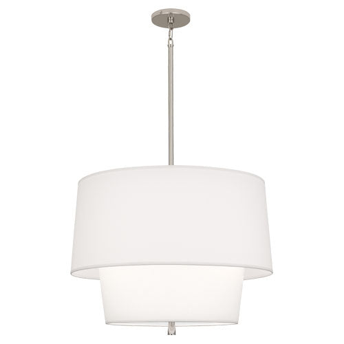 Robert Abbey AW138 Three Light Pendant, Polished Nickel