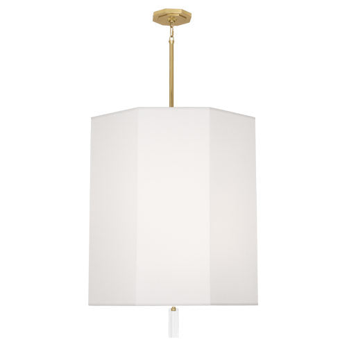Robert Abbey AW202 Six Light Pendant, Modern Brass w/ Clear Crystal