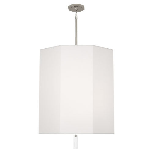 Robert Abbey AW203 Six Light Pendant, Polished Nickel w/ Clear Crystal