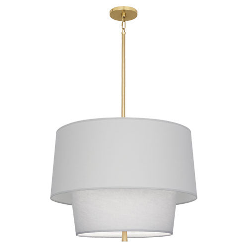 Robert Abbey PG137 Three Light Pendant, Modern Brass