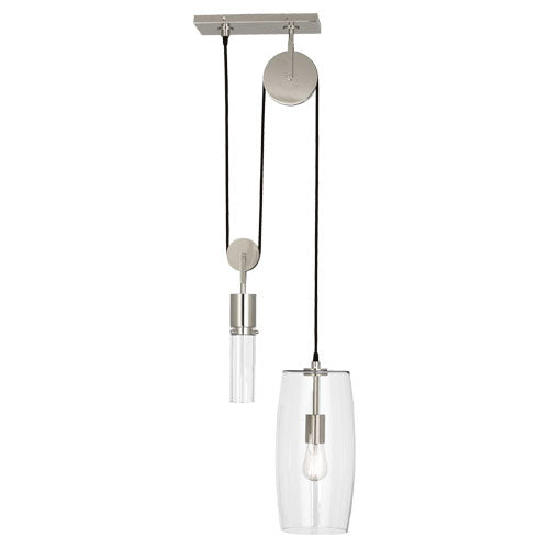 Robert Abbey S419 One Light Pendant, Polished Nickel