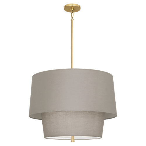 Robert Abbey SG137 Three Light Pendant, Modern Brass