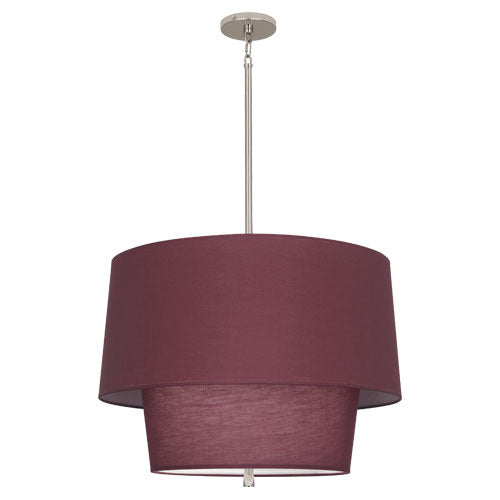 Robert Abbey VW138 Three Light Pendant, Polished Nickel