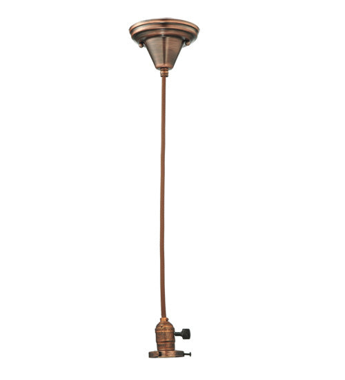 Meyda Tiffany 101599 One Light Pendant Hardware, Burnished Copper