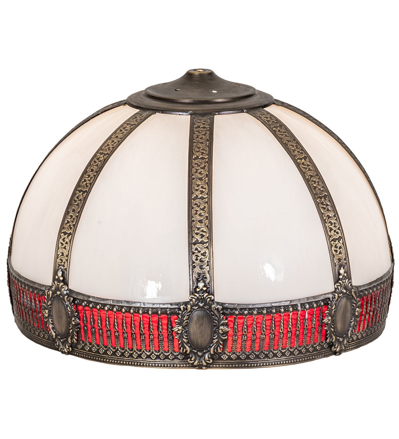 Meyda Tiffany 10381 Shade, Craftsman Brown Highlighted