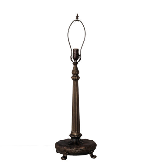 Meyda Tiffany 10661 One Light Table Base, Mahogany Bronze