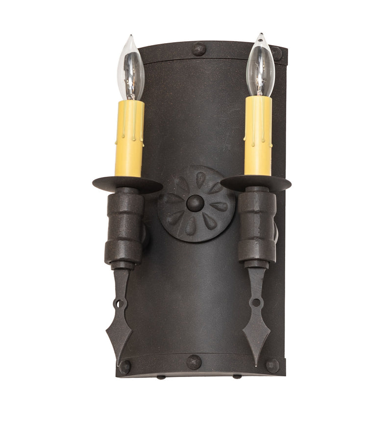 Meyda Tiffany 111631 Two Light Wall Sconce, Dark Roast