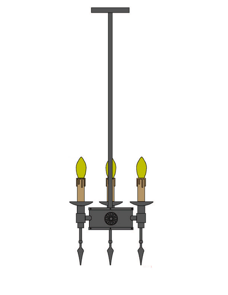 Meyda Tiffany 111646 Three Light Mini Pendant, Dark Roast