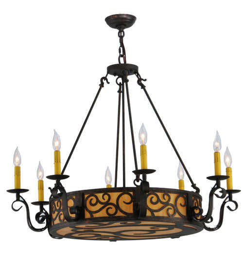 Meyda Tiffany 115165 11 Light Chandelier, Cajun Spice