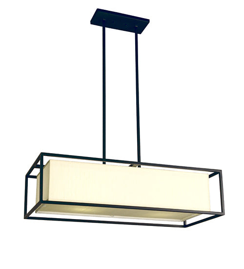 Meyda Tiffany 115261 Four Light Pendant, Blackwash