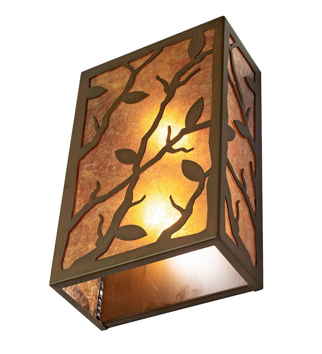 Meyda Tiffany 115327 Two Light Wall Sconce, Rustic Iron