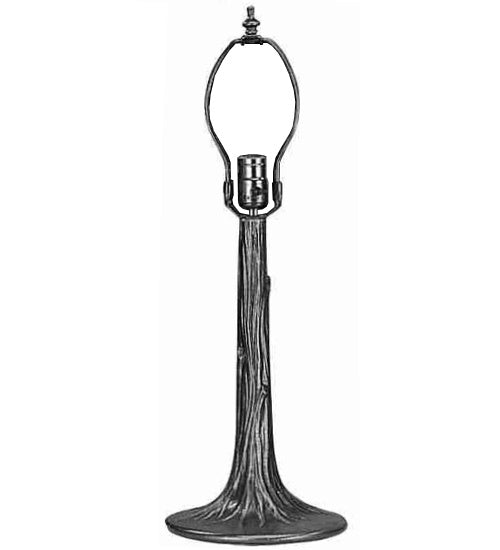 Meyda Tiffany 11543 One Light Table Base, Mahogany Bronze