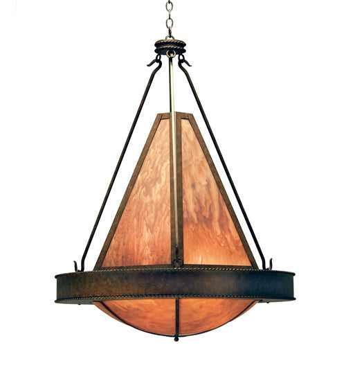 Meyda Tiffany 115461 Six Light Pendant, Rusty Nail