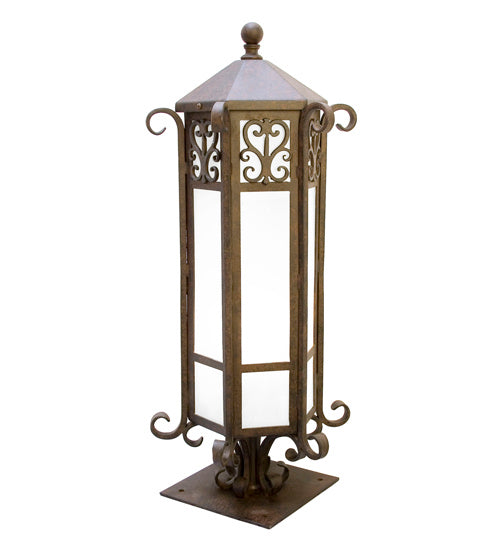 Meyda Tiffany 115492 One Light Post Mount, Coffee Bean