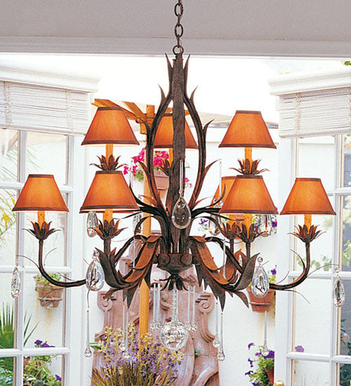 Meyda Tiffany 115594 Nine Light Chandelier, Pate