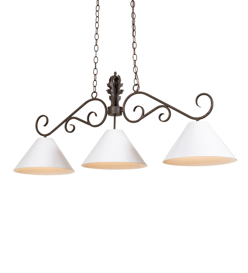 Meyda Tiffany 115618 Three Light Pendant, Gilded Tobacco