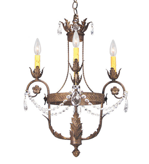 Meyda Tiffany 115834 Four Light Chandelier, Pompeii Gold