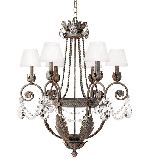 Meyda Tiffany 115984 Six Light Chandelier, Antiquity