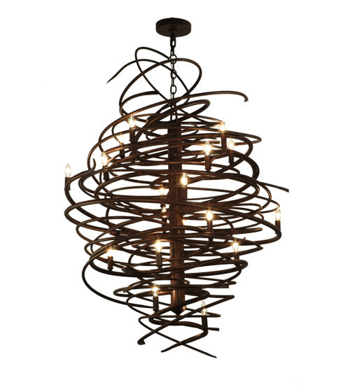 Meyda Tiffany 116006 18 Light Chandelier, Antique Rust