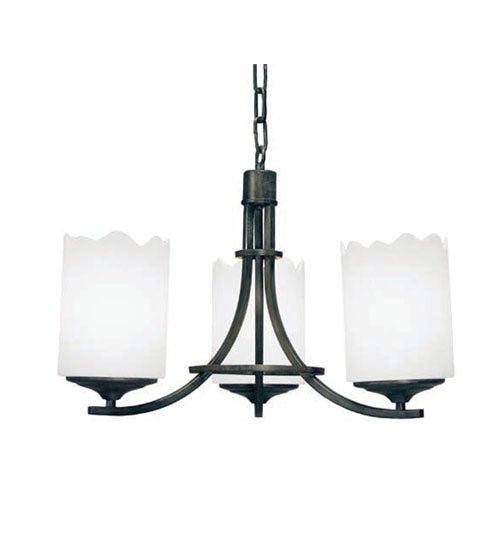 Meyda Tiffany 116260 Three Light Chandelier, Antique Iron Gate