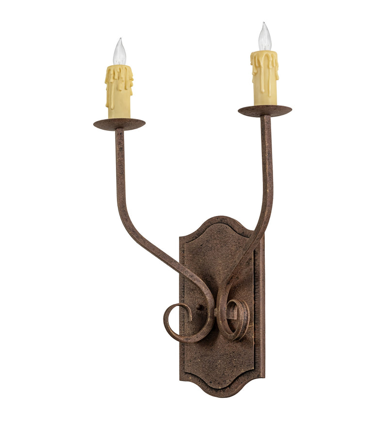 Meyda Tiffany 116295 Two Light Wall Sconce, Antiquity