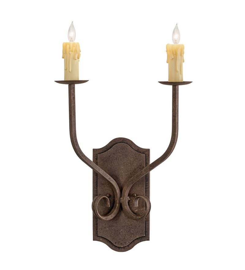 Meyda Tiffany 116295 Two Light Wall Sconce, Antiquity