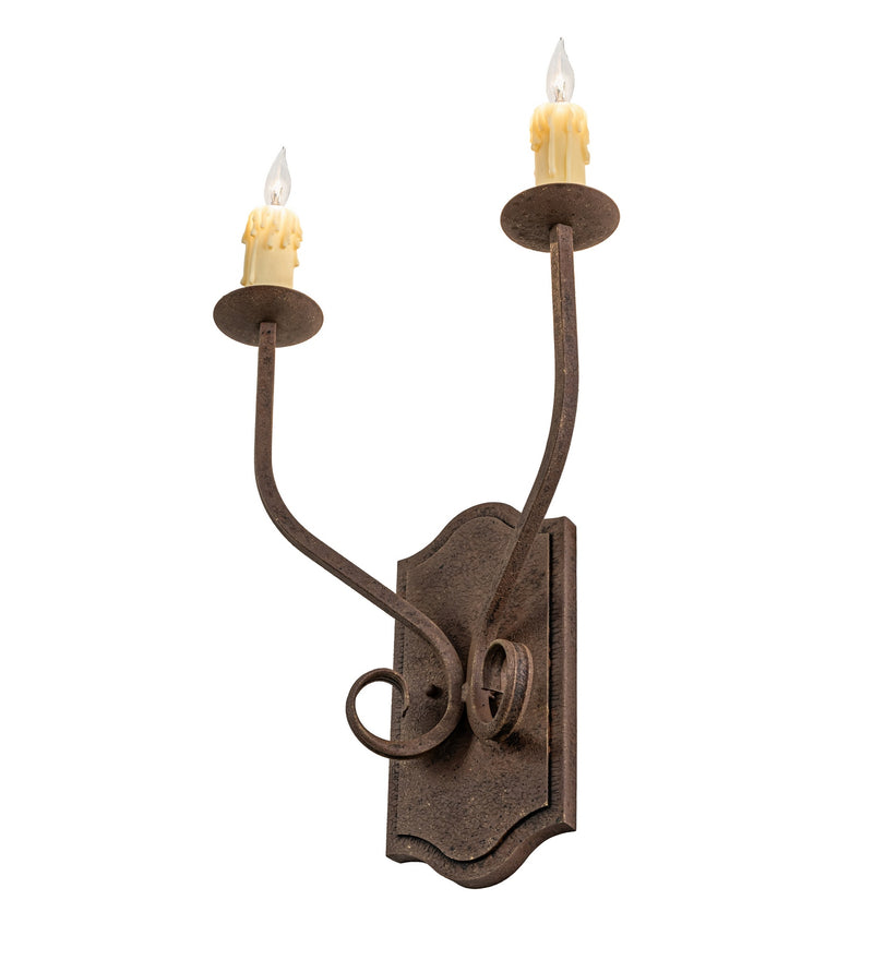Meyda Tiffany 116295 Two Light Wall Sconce, Antiquity