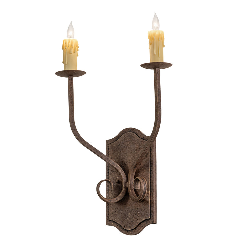 Meyda Tiffany 116295 Two Light Wall Sconce, Antiquity