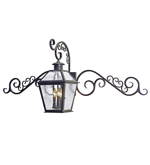 Meyda Tiffany 116418 Three Light Wall Sconce, Antique Iron