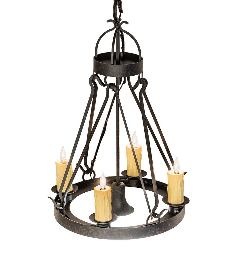 Meyda Tiffany 116476 Five Light Chandelier, Coffee Bean