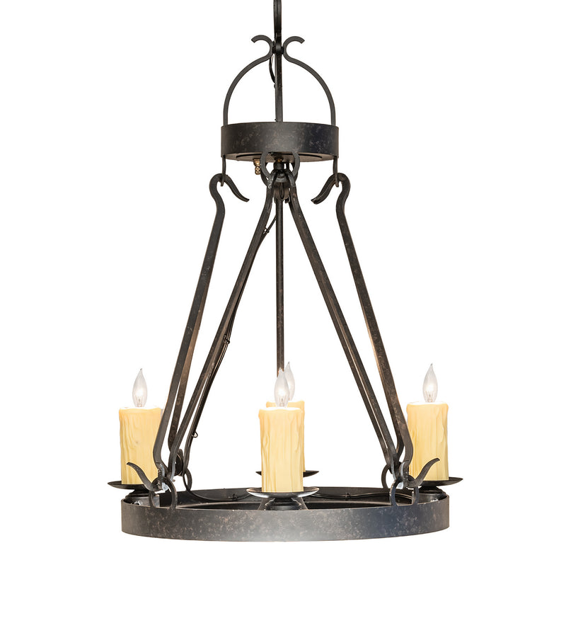 Meyda Tiffany 116476 Five Light Chandelier, Coffee Bean