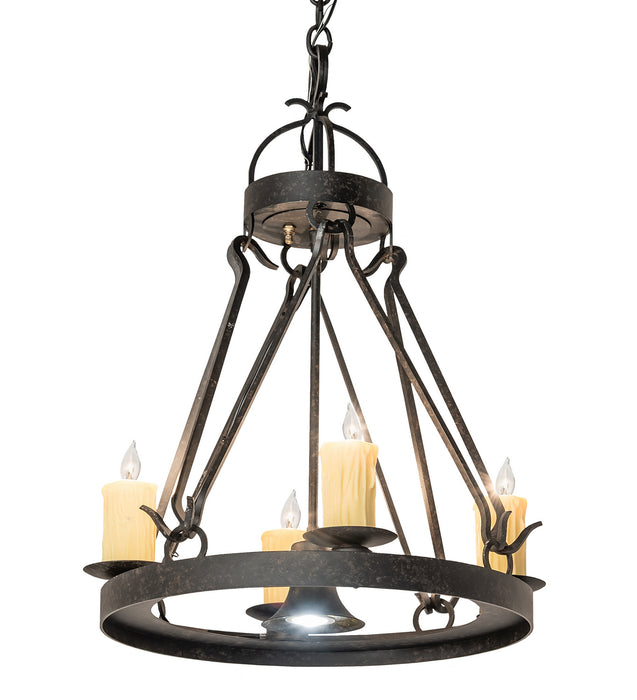 Meyda Tiffany 116476 Five Light Chandelier, Coffee Bean
