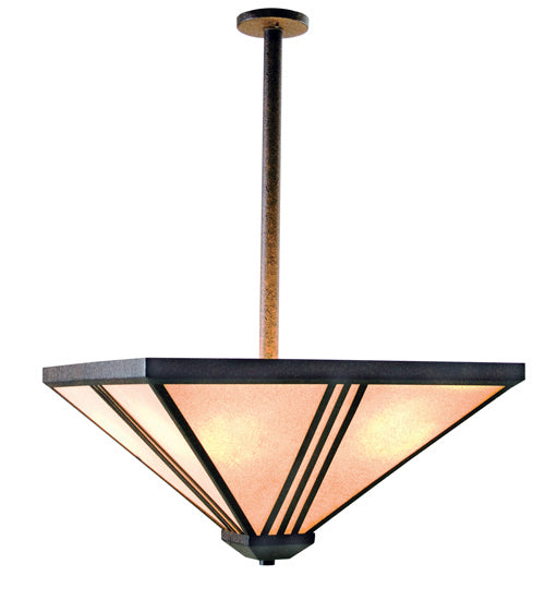 Meyda Tiffany 116507 Four Light Pendant, Rusty Nail
