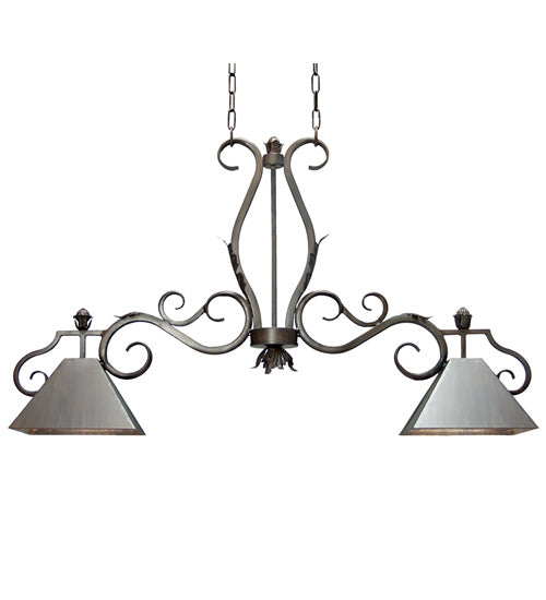 Meyda Tiffany 116516 Two Light Island Pendant, French Bronze